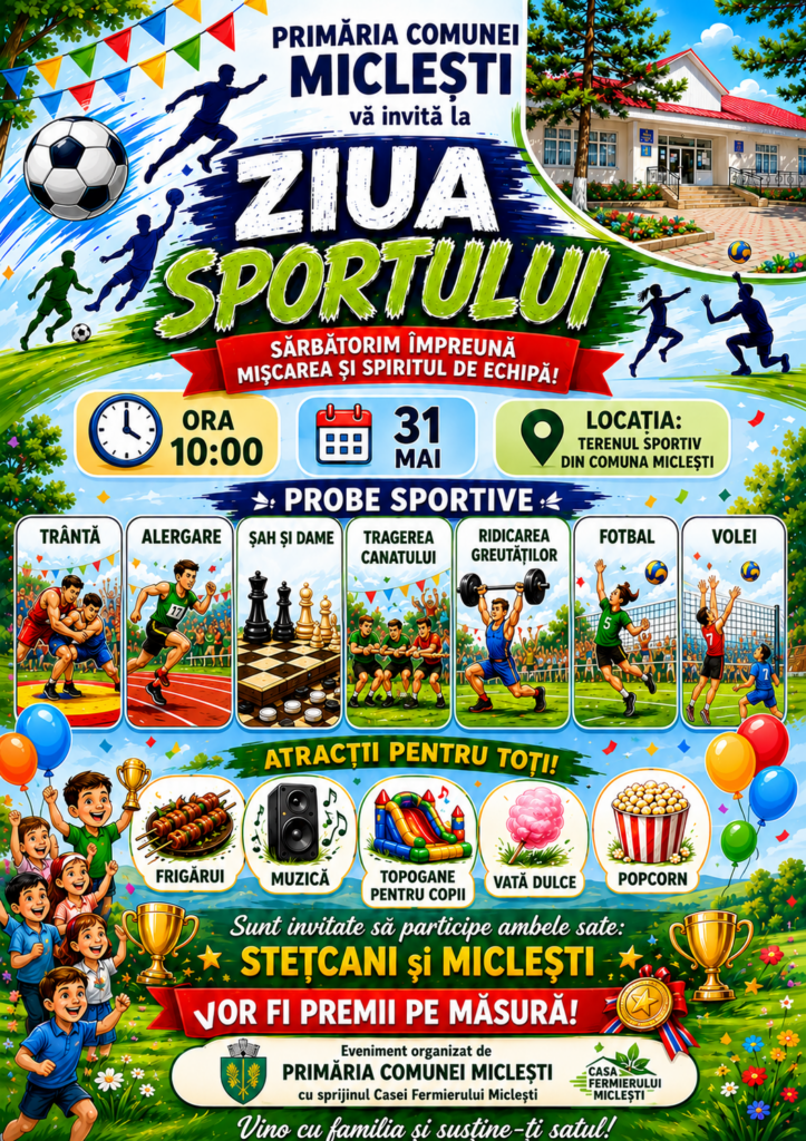 Anunț Ziua Sportului